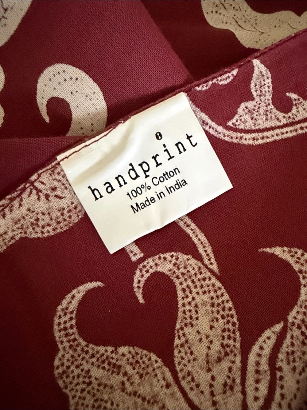 Handprint new tablecloth